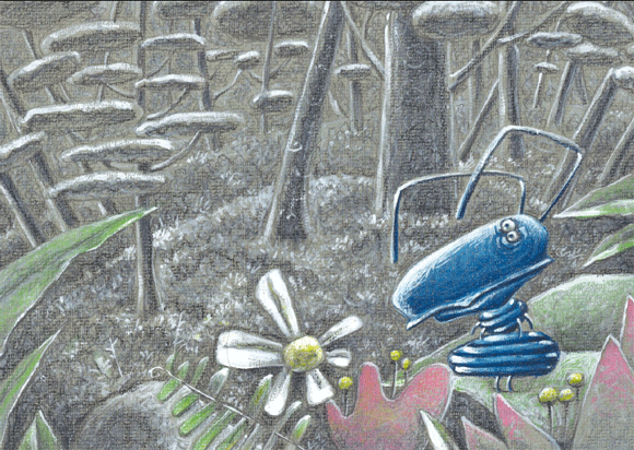 Ilustración de Azul
