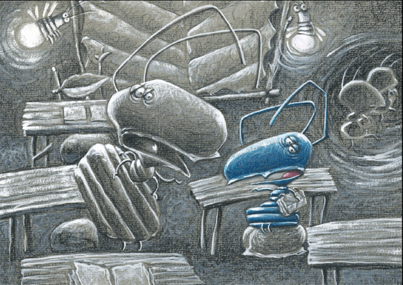 Ilustración de Azul
