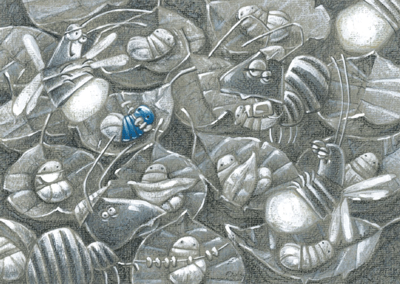 Ilustración de Azul