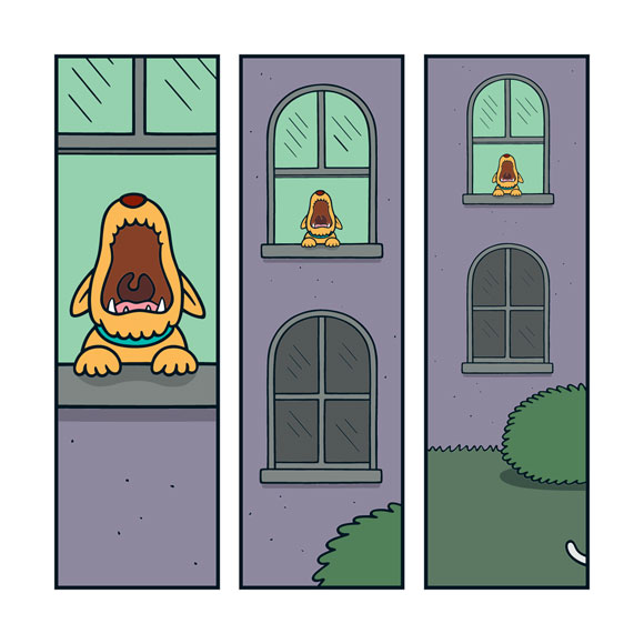 Ilustración de Los vecinos de Guau Guau son una pesadilla