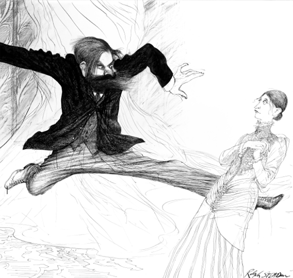 Ilustración de Sigmund Freud