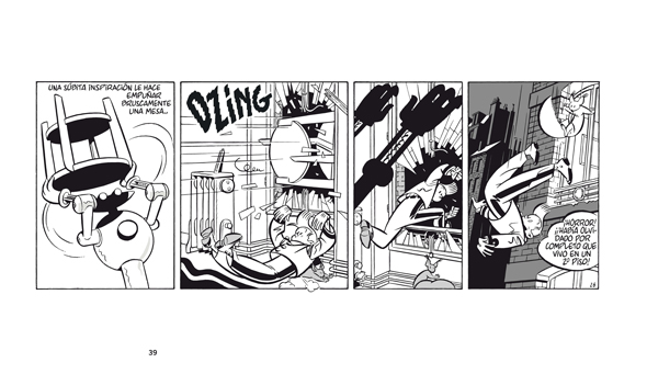 Ilustración de Spirou por Y. Chaland
