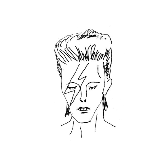 Ilustración de Bowie