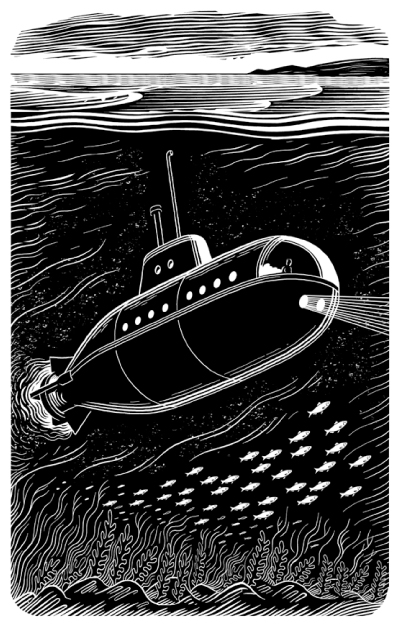 Ilustración de El barco escuela Tobermory