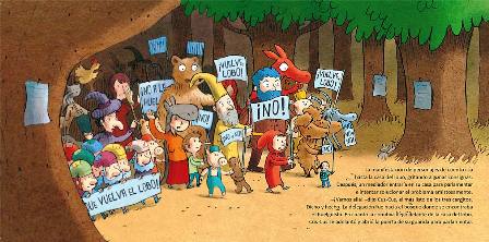 Ilustración de El lobo hace huelga