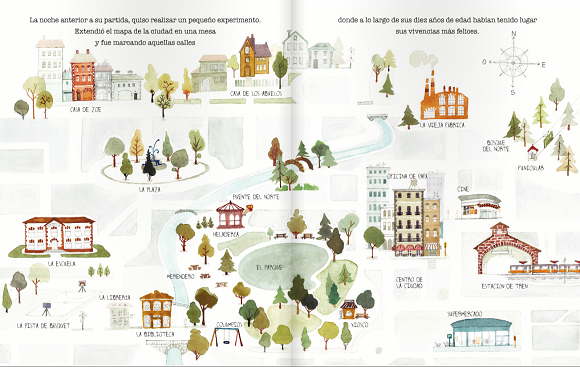 Ilustración de El mapa de los buenos momentos