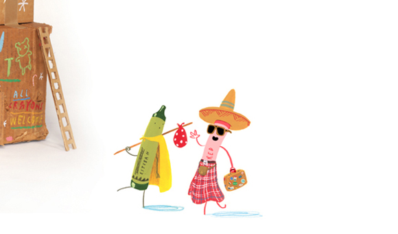 Ilustración de El día que los crayones regresaron a casa