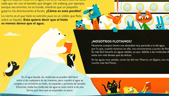 Ilustración de La aventura atómica del Profesor Astro Cat