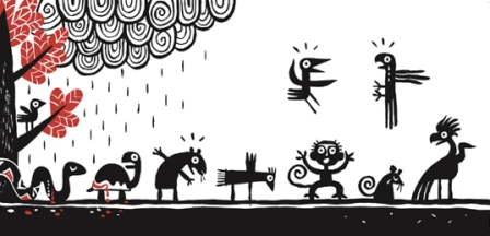 Ilustración de Al final de la fila
