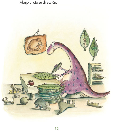 Ilustración de Mini Saurio quiere una mascota