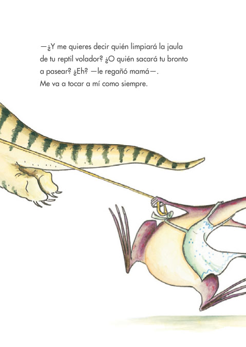 Ilustración de Mini Saurio quiere una mascota