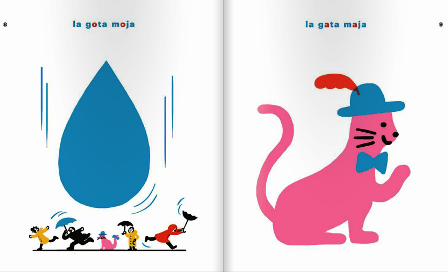 Ilustración de La gata moja a la gata maja