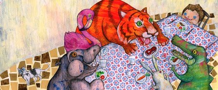 Ilustración de Mani orejas de luna