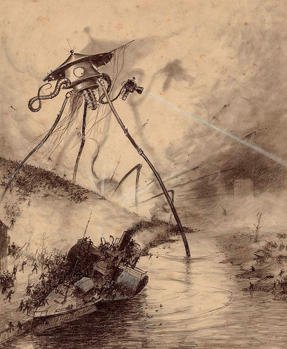 Ilustración de La Guerra de los Mundos