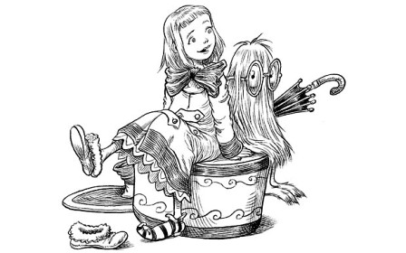Ilustración de Ottoline y el zorro púrpura
