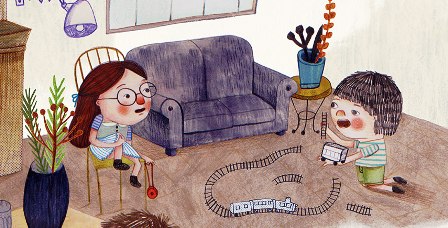Ilustración de Trenfugiados