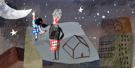 Ilustración de Tocar la luna