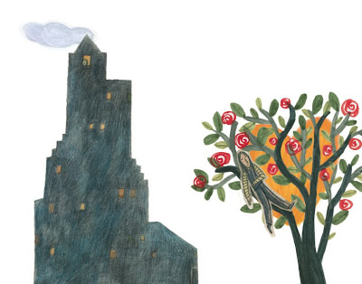 Ilustración de El elfo y la princesa