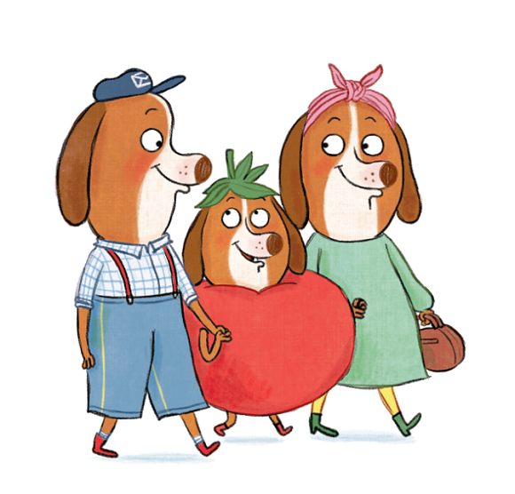 Ilustración de OTTO, el perro cartero. ¡Menudo día!