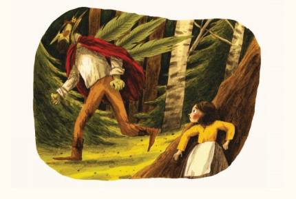 Ilustración de Imelda y el Rey de los Duendes