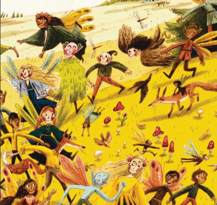 Ilustración de Imelda y el Rey de los Duendes