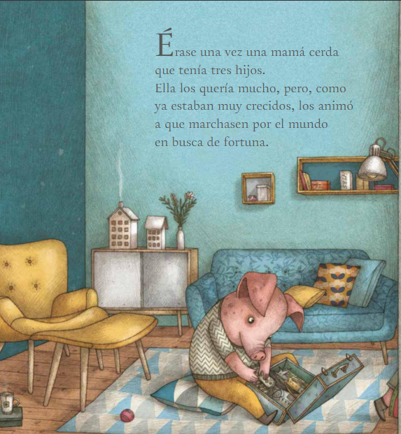Ilustración de Los tres cerditos