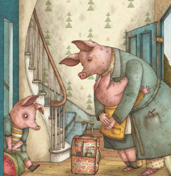 Ilustración de Los tres cerditos