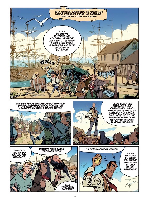 Ilustración de Los Campbell 4. El oro de San Brandamo