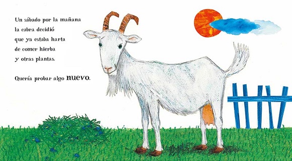 Ilustración de La cabra glotona