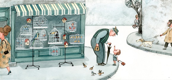 Ilustración de En la azotea