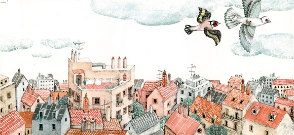 Ilustración de En la azotea