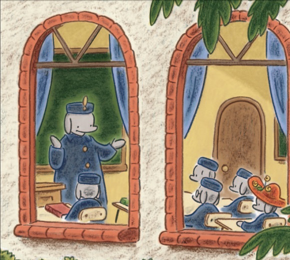 Ilustración de Ella sale a escena