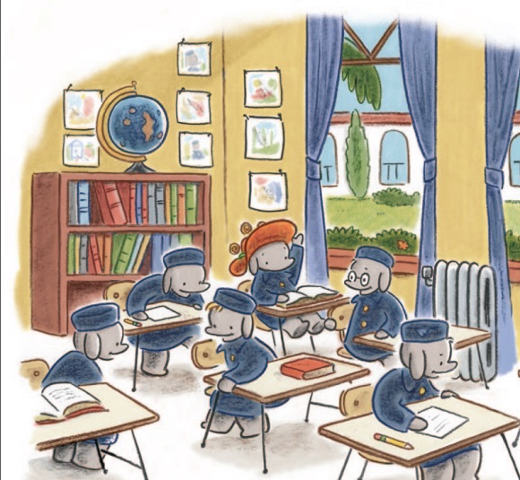 Ilustración de Ella sale a escena