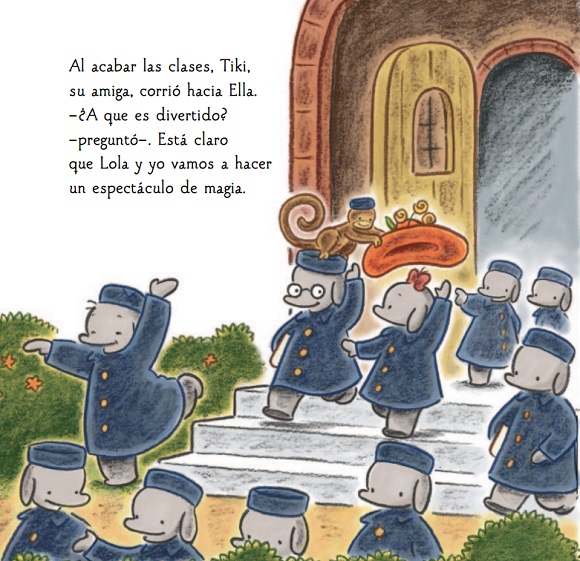 Ilustración de Ella sale a escena