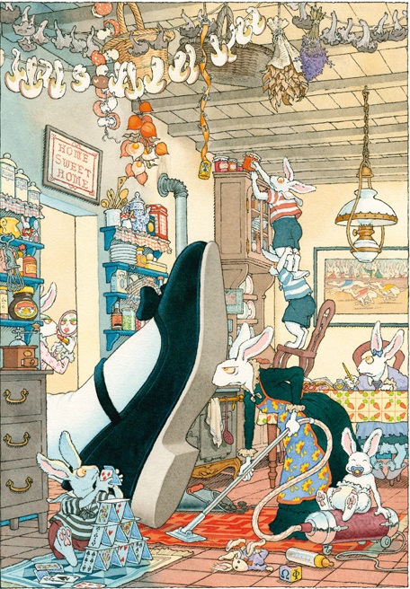 Ilustración de La esposa del Conejo Blanco