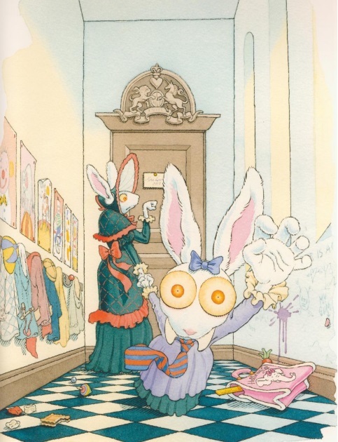 Ilustración de La esposa del Conejo Blanco