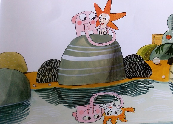 Ilustración de Pomelo y el increíble tesoro