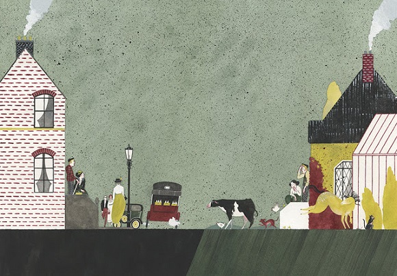 Ilustración de Las aventuras agrícolas de un cockney. Las aventuras de un padre de familia