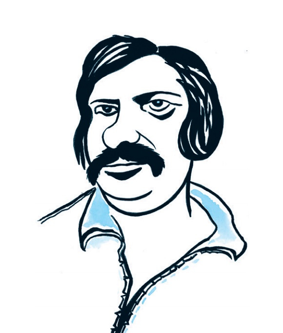 Ilustración de 44 escritores de la Literatura Universal