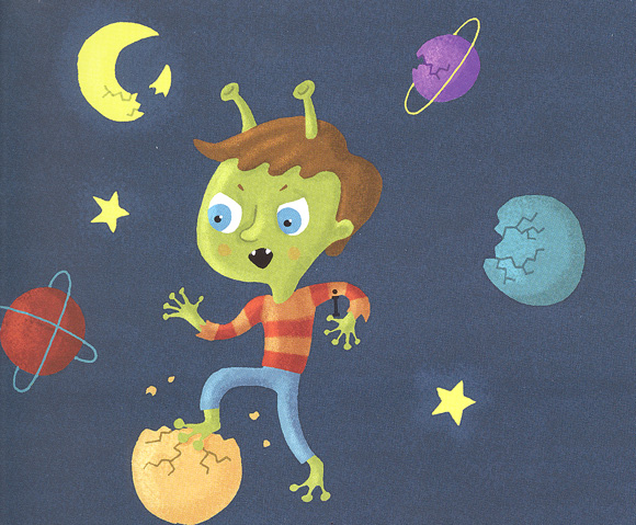 Ilustración de ¡Hasta la luna!