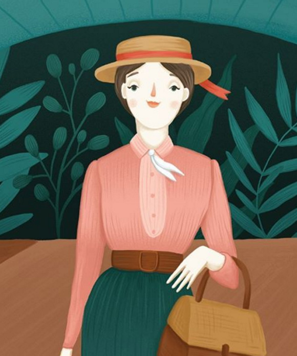 Ilustración de Pequeña & GRANDE. Marie Curie