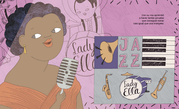 Ilustración de Pequeña & GRANDE. Ella Fitzgerald