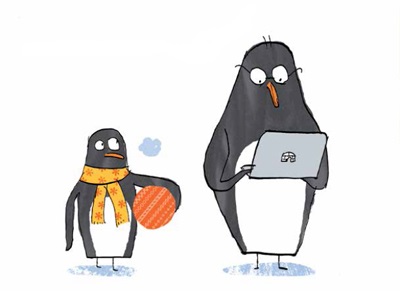 Ilustración de Papá está conectado