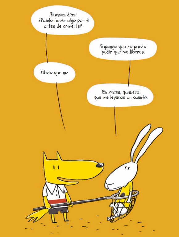 Ilustración de Un lobito muy educado