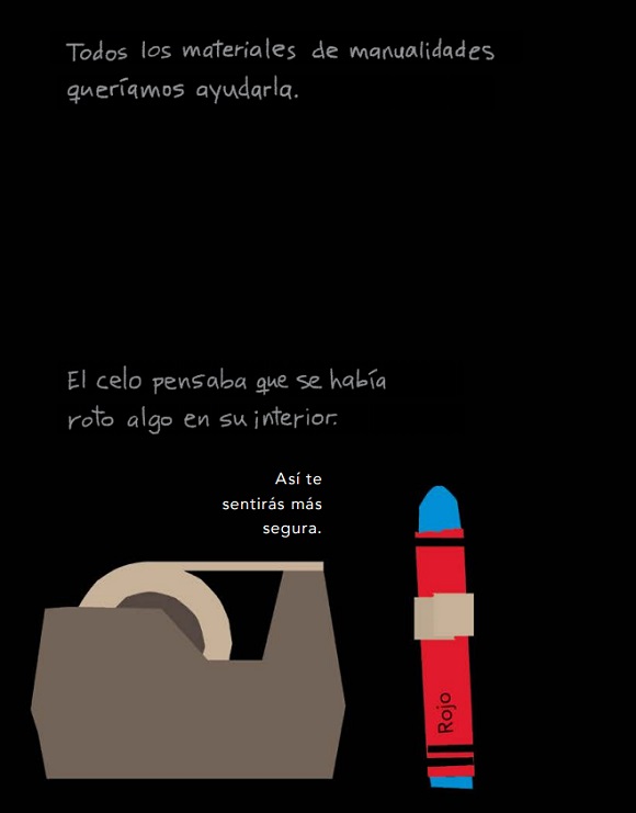 Ilustración de Rojo. Historia de una cera de colores