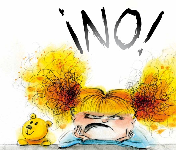 Ilustración de La niña que siempre decía NO