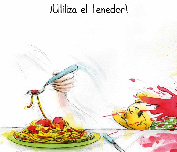 Ilustración de La niña que siempre decía NO