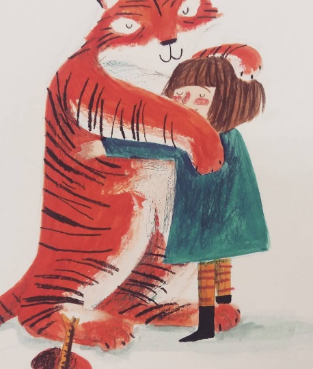 Ilustración de Hay un tigre en el jardín