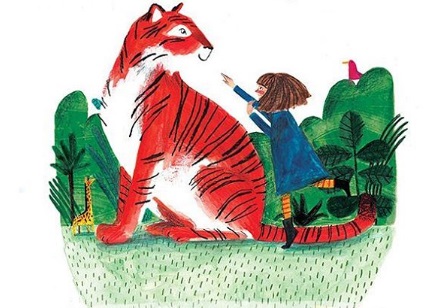 Ilustración de Hay un tigre en el jardín