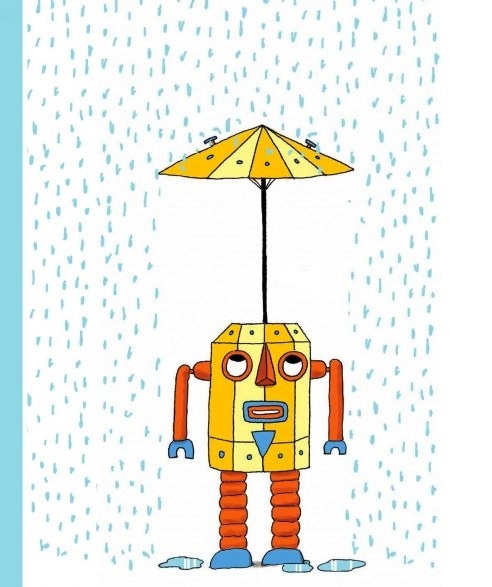 Ilustración de Gran Bot. Pequeño Bot